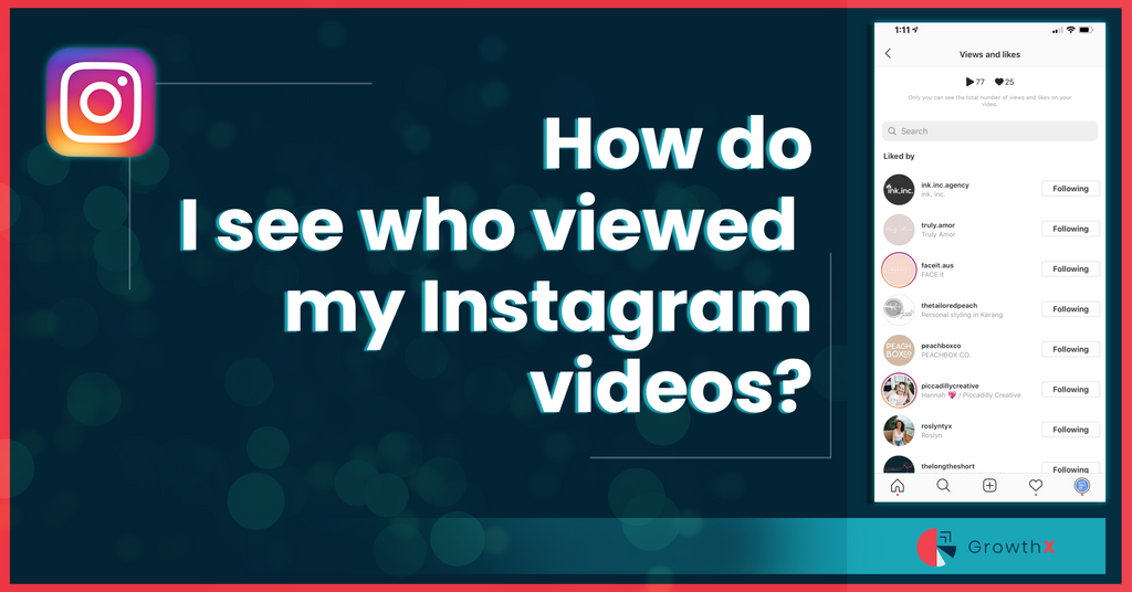 How do i see who viewed my Instagram videos?