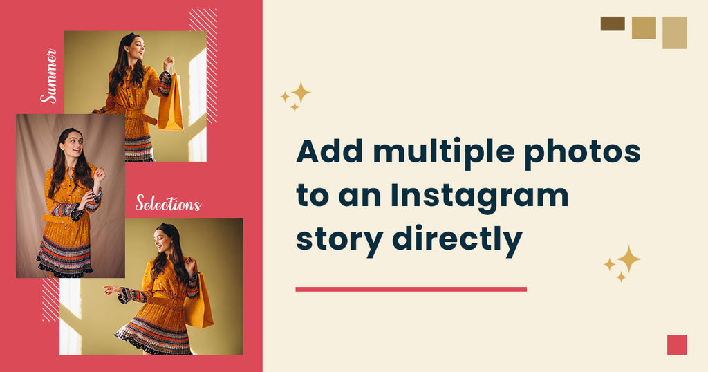 How to add multiple photos to an Instagram story directly